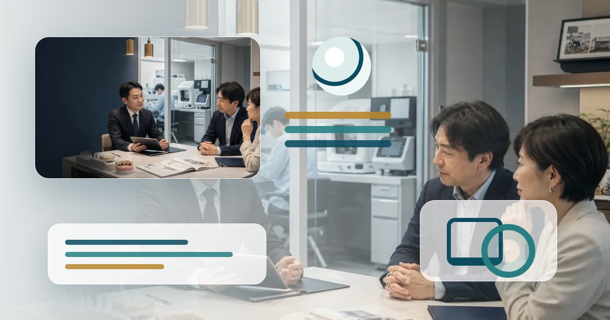 歯科技工所M&AでCAD/CAM設備と材料在庫の承継を確認する場面
