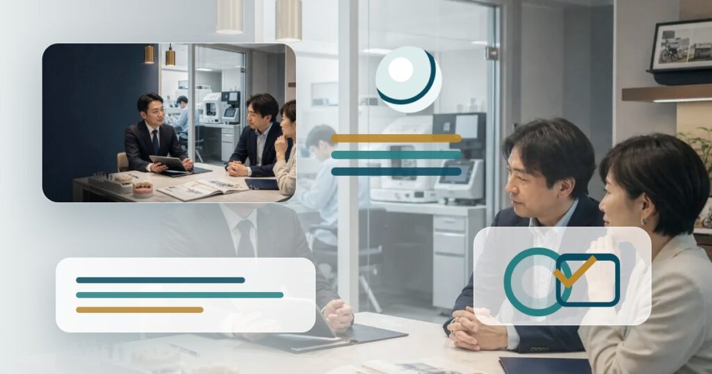 歯科技工所M&Aで品質管理と再製作対応を確認する場面