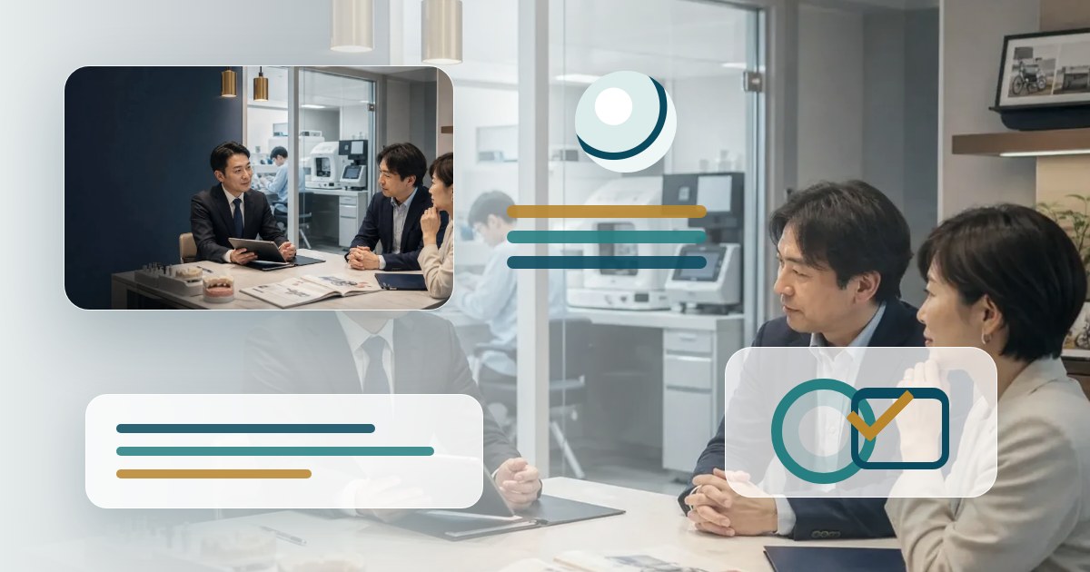 歯科技工所M&Aで品質管理と再製作対応を確認する場面