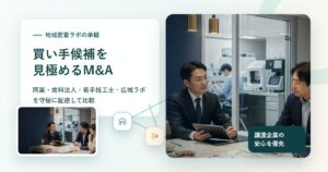 地域密着の歯科技工所M&Aで買い手候補を比較する相談場面